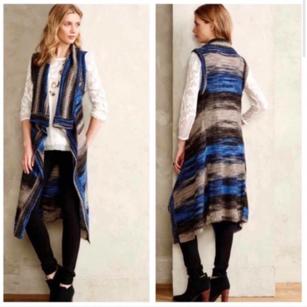 ANTHROPOLOGIE Moth Space Dye Cardigan Duster
